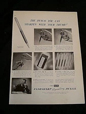 1937 MAGAZINE PRINT AD~EVERSHARP REPEATING PENCIL