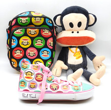 Paul Frank Julius Monkey Bundle Bag Pencil Case Plush Retro Y2K Bright Colours