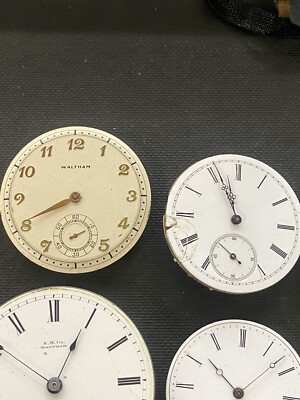 Lot Of Pocket & Wristwatch Movements - Elgin, Waltham, Hamilton
