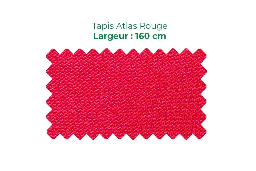 Tapis de billard 7Ft Atlas rouge pour animer vos soirées de jeu