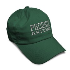 Soft Women Baseball Cap Arizona Phoenix Usa State City Embroidery Buckle Closure