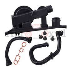 Set PCV Crankcase Vent Valve Hose Fit Audi A3 A4 TT VW GTI Jetta Passat Eos 2.0