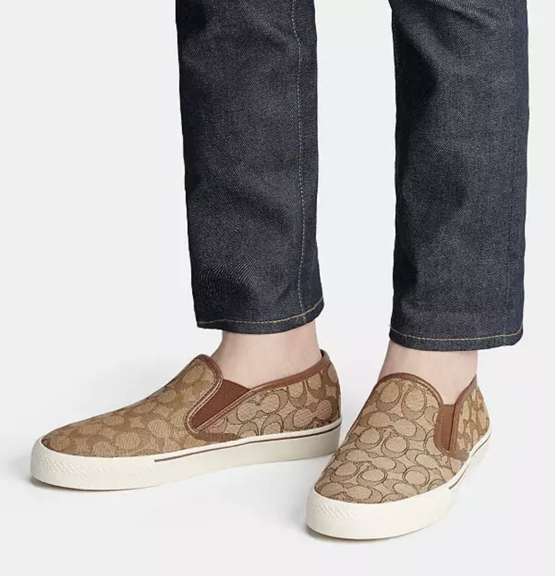 COACH☆ Signature Jacquard Skate Sneaker☆ コーチ ジャカード COACH☆ Signature Jacquard Skate Sneaker☆ コーチ ジャカード