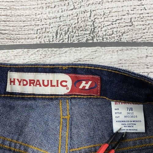 Hydraulic Jeans Women Size 7 / 8 Dark Blue Denim Straight Leg Casual Pants NEW - Picture 6 of 13