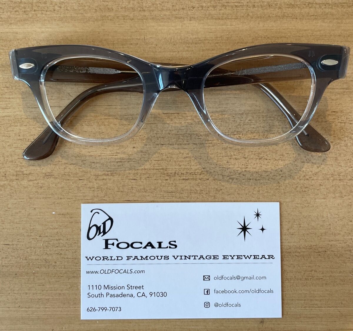 Vintage 1960s NOS Tart Countdown Eyeglass Frames in Gray Vintage 1960s NOS Tart Countdown Eyeglass Frames in Gray