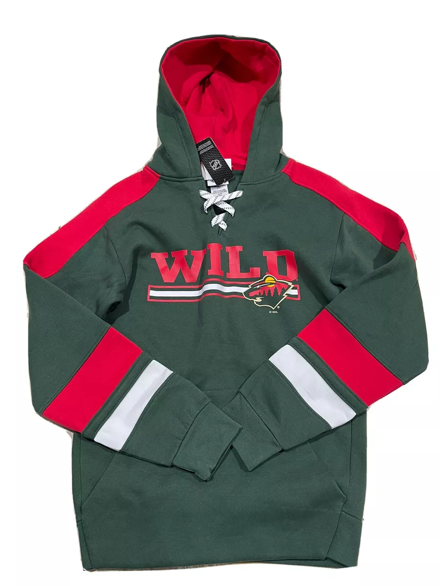 Old Time Hockey, Shirts, Old Time Hockeyminnesotawild Red And Green  Hoodie Sweatshirt Size Medium