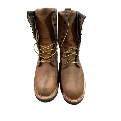 Red Wing 4420 Loggermax Work Boots Mens Waterproof Steel Toe 9  New