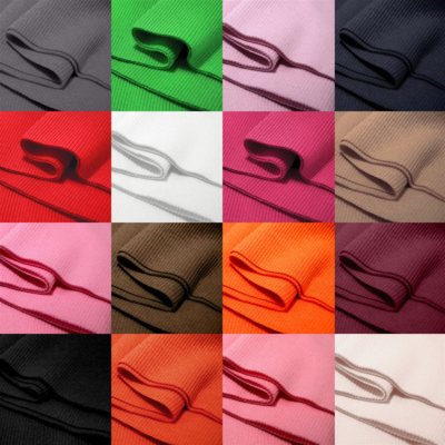 Bündchen Schlauchware Bund Stoff Jersey Pullover Strick Ärmel Ware 16x80 cm 