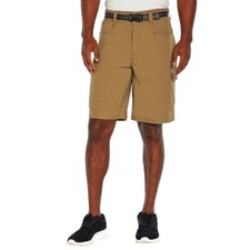 ORVIS Men's Tech Cargo Belted Short, Asphalt, Ermine, Olive: sizes: 36,38,40
