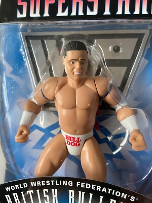WWF Jakks Pacific BCA British Bulldog Davey Boy Wrestling Figure