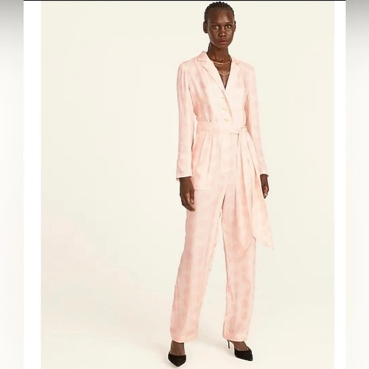 J crew pink jumpsuit sales