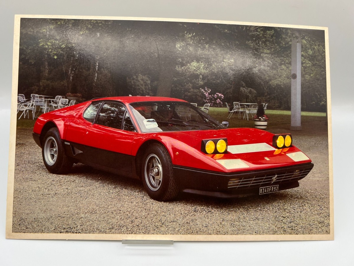 FERRARI 512 BB Super car card Japanese Vintage Rare F/S FERRARI 512 BB Super car card Japanese Vintage Rare F/S