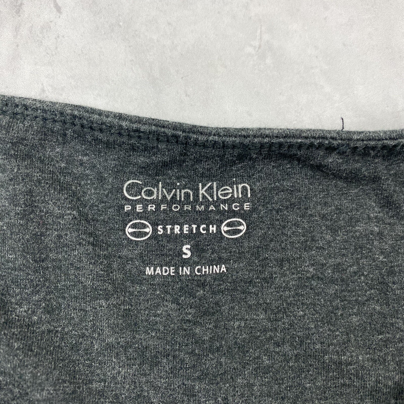 Calvin Klein Sporty Stretchy Longline Sports Bra Crop Top Color Block Size Small thumbnail 3