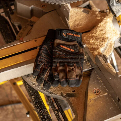 Gants de travail en toile de canard marron rembourrés et écran tactile Trademaster Firm Grip - Photo 7/8