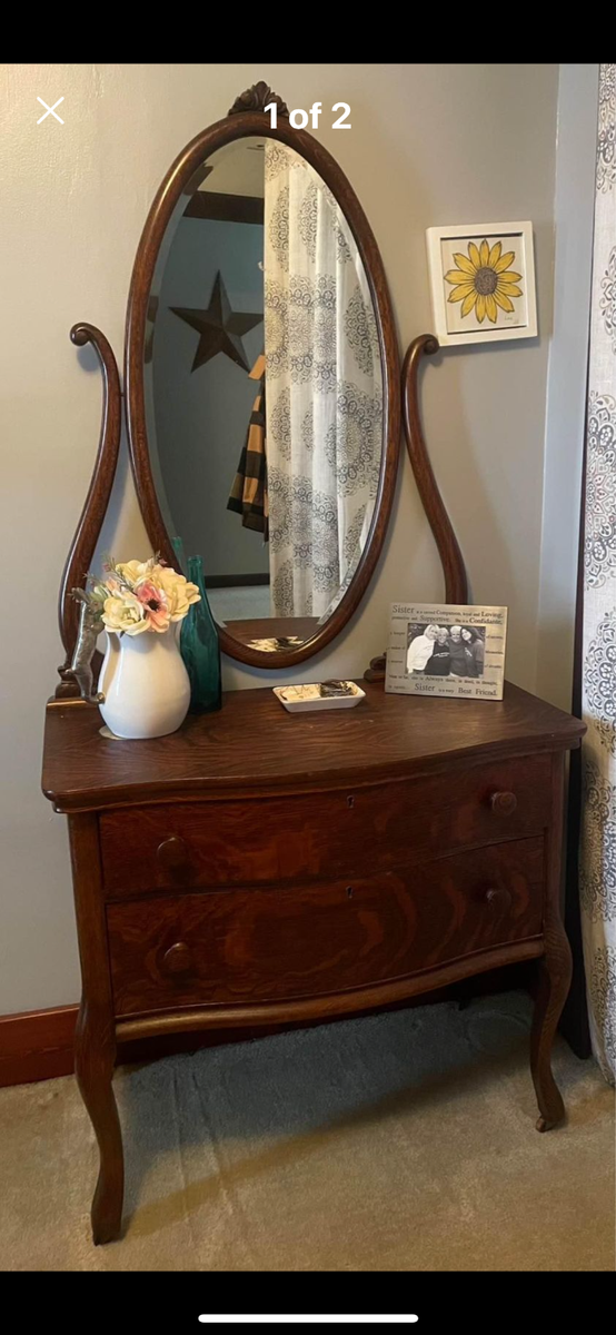 Antique princess dresser with mirror, Fair condition | eBay Antique princess dresser with mirror, Fair condition | eBay
