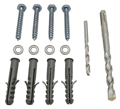 Lag Bolt Kit for Mounting TV Bracket Into Wood Or Concrete - Includes Heavy D...
