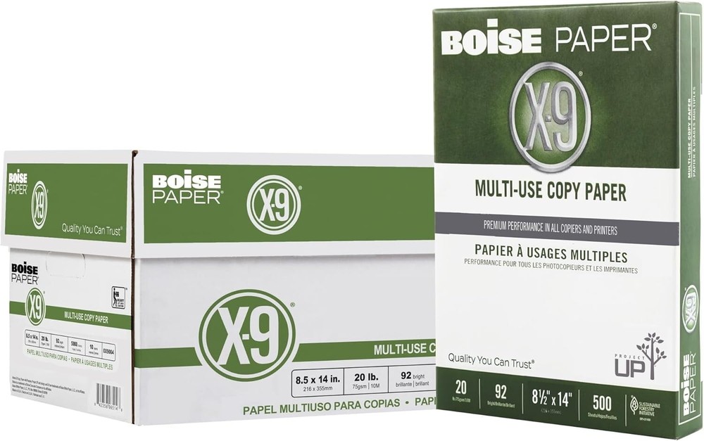 Premium White Multi-Use Printer & Copy Paper, 10 Reams, 8.5 x 11, 5000 Sheets