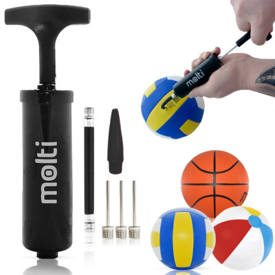 molti Ballpumpe Luftpumpe Handpumpe Volleyball Basketball Fußball Handball Sport