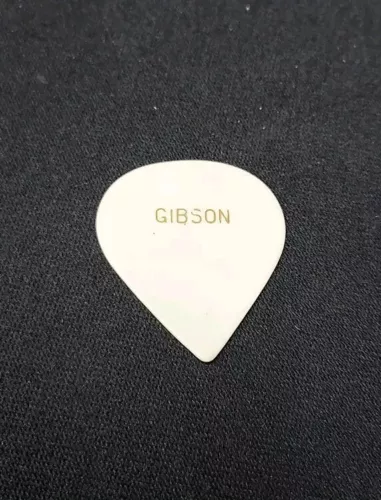Vintage 1950s GIBSON Guitar Pick White Rare Old 