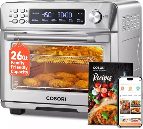 Combinación de horno tostador y freidora de aire inteligente 12 en 1