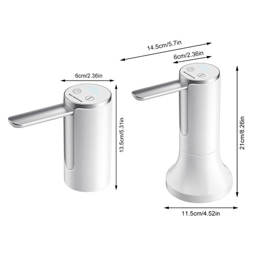 Pompa Acqua Elettrica Distributore Automatico Acqua Bevanda Pieghevole USB Ricaricabile - Foto 12 di 18