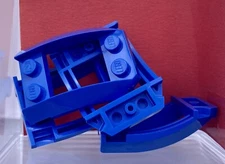 LEGO Parts Lot (4) Ct ~ Blue Wedge 4 x 3 Open with Cutout & 4 Studs ~ No 47755