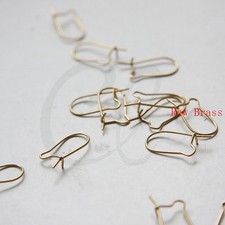 40 Pieces 20 Pairs Raw Brass Brass Base Earring Hooks-kidney 20x10mm CW-432C