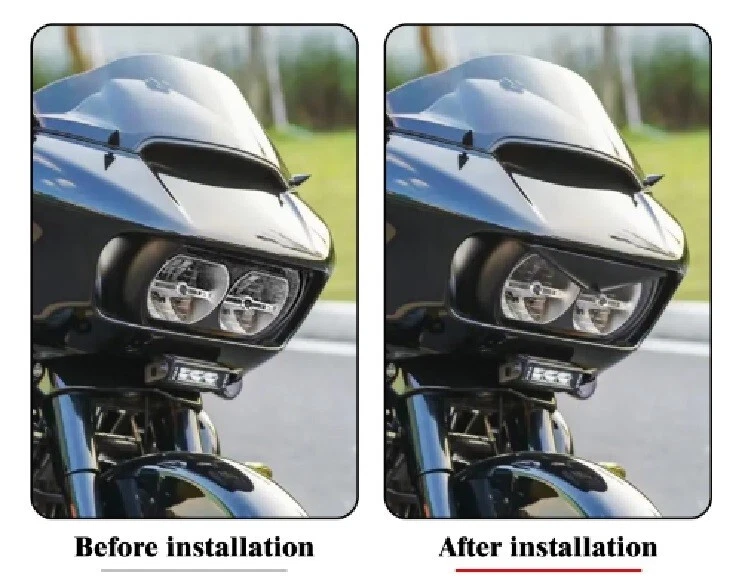 Harley Davidson Road Glide Scheinwerferabdeckung Böser Blick - Bild 3 von 4