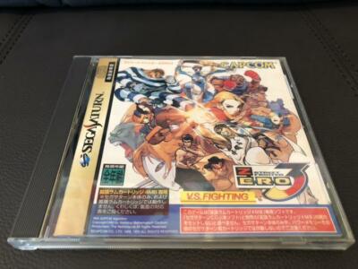 STREET FIGHTER ZERO 3 + 4M RAM Cartridge Capcom Sega Saturn F/S