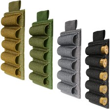 Tactical 5 Holes Shell Holder 12 Ga Side Saddle Shell Carrier for Rifle Shotgun