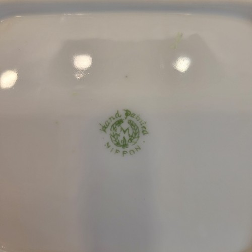 Vintage Hand Painted Noritake Nippon Two Handled Candy Nut Bon Bon Dish - Picture 4 of 7