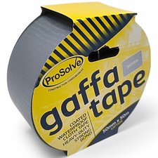 3 X Gaffa Duct Waterproof 50mm x 50m Premium Gaffer Tape Cloth SILVER 0.12 per metre