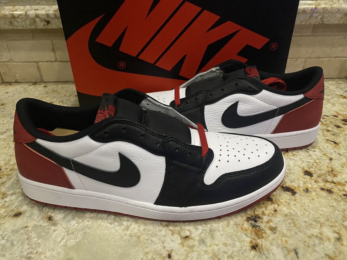 Nike Air Jordan 1 Low Retro Black Toe Size 13 DS CZ0790-106 Black