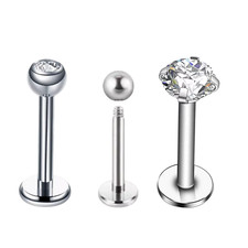 Piercing Lippenpiercing Nase Labret Bioflex Ohr Lippe Stab Tragus Helix Stecker