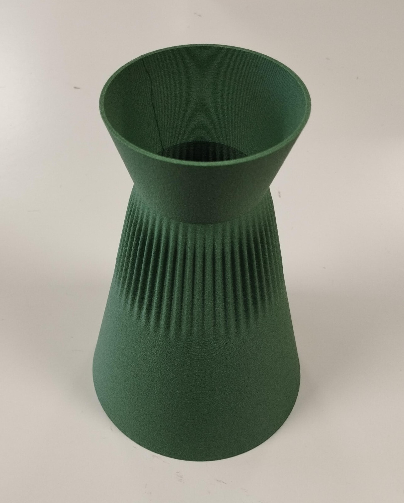 Vase Koen vert pour fleurs séchées et pot déco de 18 cm