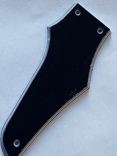 For Gibson Firebird"Logo"Truss Rod Cover+Gold Decal Guitar Pickguard 5 Ply Black - Picture 5 of 6