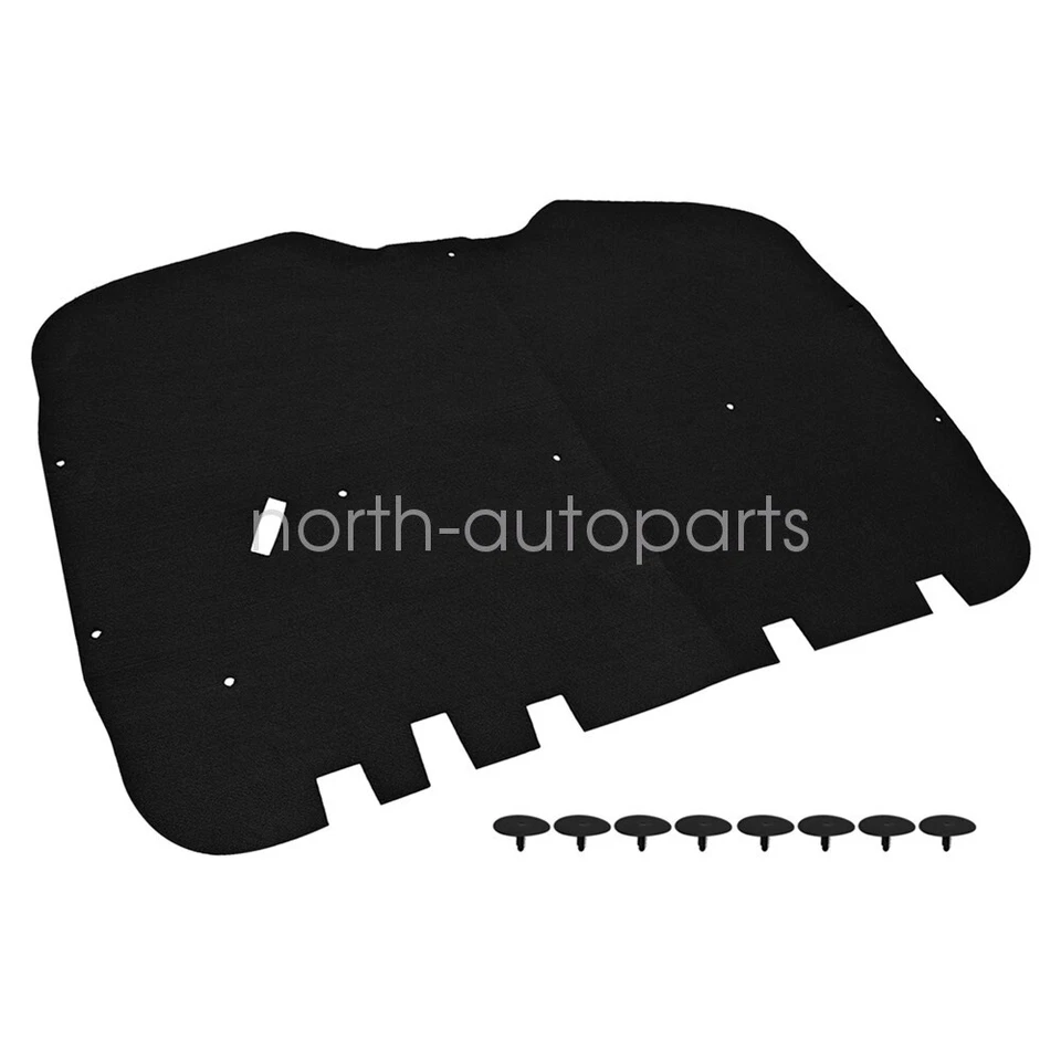 For 1999-06 GMC Sierra Chevy Suburban Silverado Truck Hood Insulation Pad &Clips Foto 2 de 4