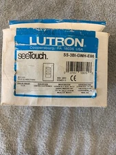 Lutron SS-3BI-GWH-EOO SeeTouch 3 Button Wall Station 36V White SS-3B1-GWH-E00