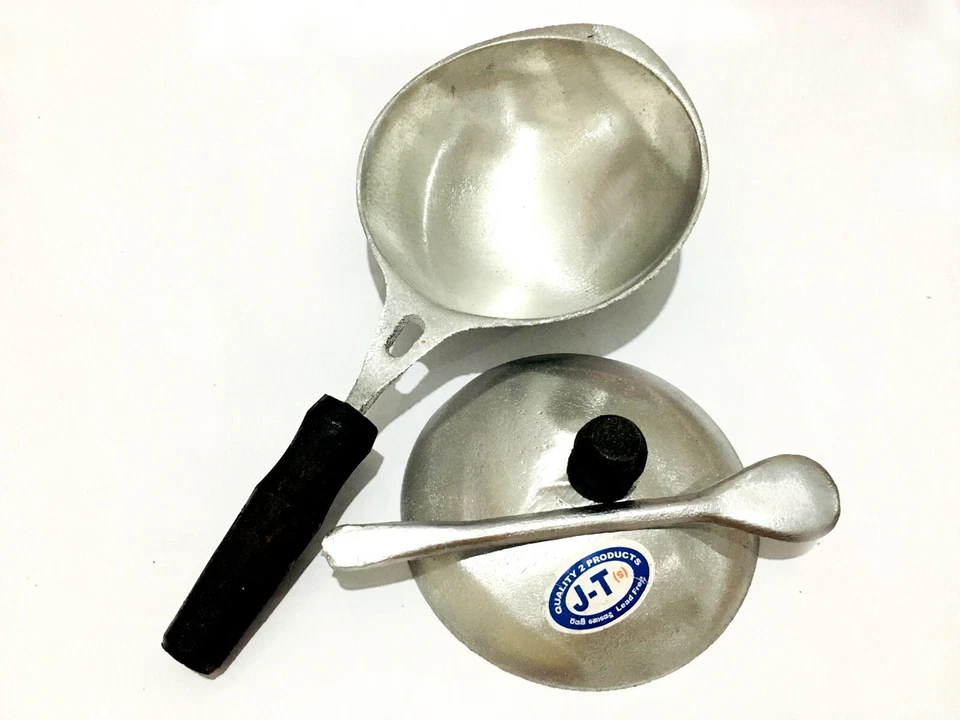 Tolva Sartén Tolva Sartén con Mango de Madera Ceilán Appam Fabricante ESPÁTULA Tradicional Foto 4 de 4