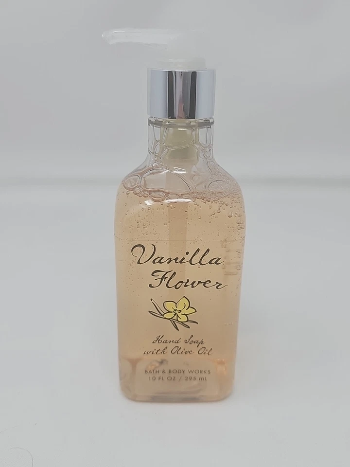 Jabón de manos Bath & Body Works flor de vainilla con aceite de oliva 10 OZ descontinuado Foto 2 de 4