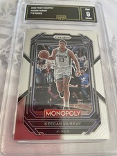 KEEGAN MURRAY KINGS 2022 PRIZM MONOPOLY ROOKIE RC # 78 GRADED 9 L@@@K