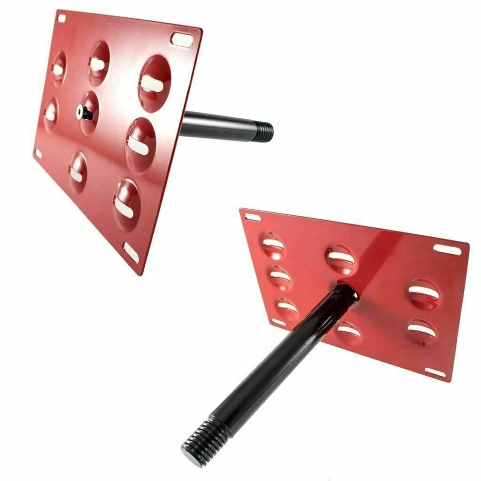 Kit de soporte de parachoques de montaje de matrícula de remolque rojo para Porsche 911 997 Boxster 986 Foto 3 de 4