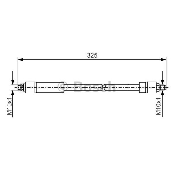 Bosch Bremsschlauch Bremsleitung Vorne FüR Mercedes-Benz Vaneo 1 987 476 082-image