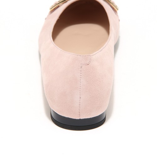 7842L Bailarina Donna TOD'S Pelle Accesorio Abrazadera Scarpe Zapatos Mujer - Imagen 3 de 4