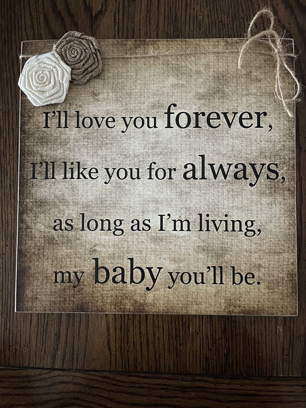 12 X 12 Rustic Wall Decor Baby Shower Gift Hanging Wall Decor Nursery
