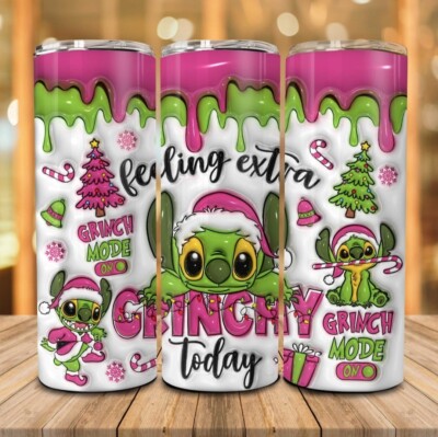 3D Christmas Stitch Tumbler