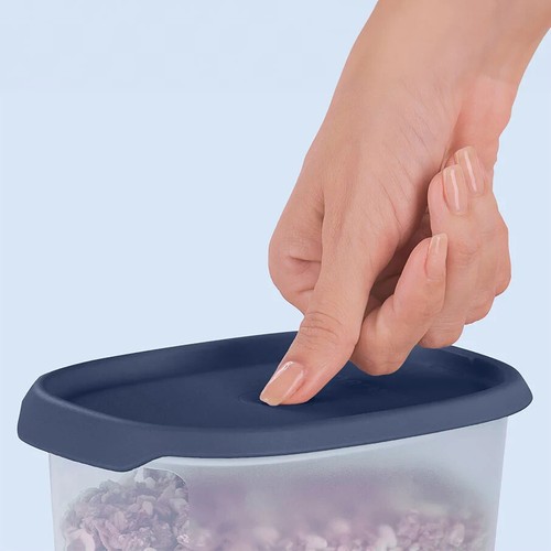 NEW Tupperware one touch fresh Rectangular 18.5 c Storage container Blue Seal - Picture 2 of 2
