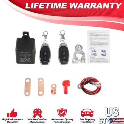 12V Remote Battery Disconnect Switch Kill For Car Truck RV 12V 200A