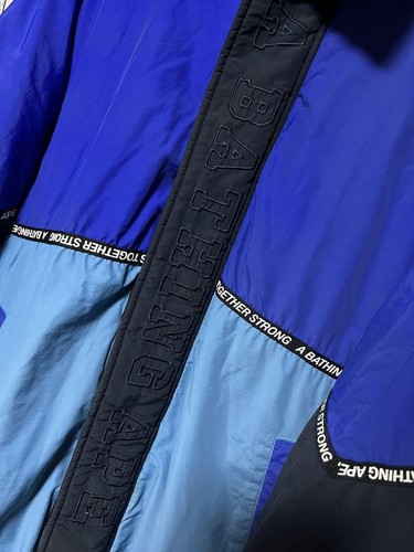 A Bathing Ape BAPE Snowboard Nylon Down Puffer Jacket Size L Rare Sold Out - Picture 6 of 11