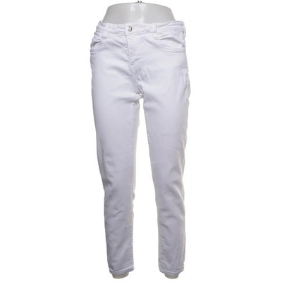 Zara, Jeans, Größe: 40, Weiß, Baumwolle/Elasthan, Einfarbig, Denim, Damen #kds